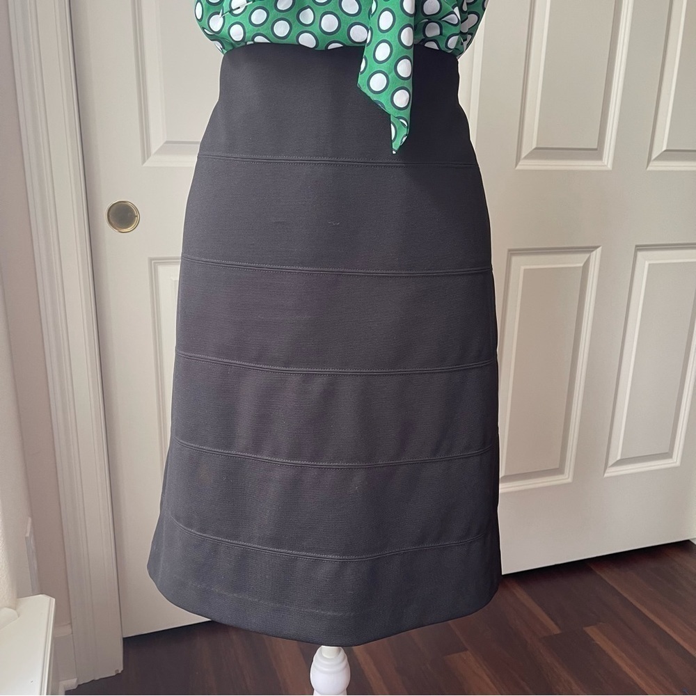 Alfani Black Stretch Pull-On Pencil Bandage Skirt Black L - Picture 2 of 12